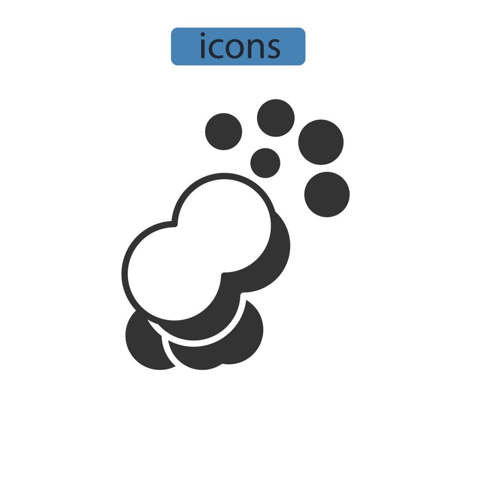 icone di sapone simbolo elementi vettoriali per il web infografica