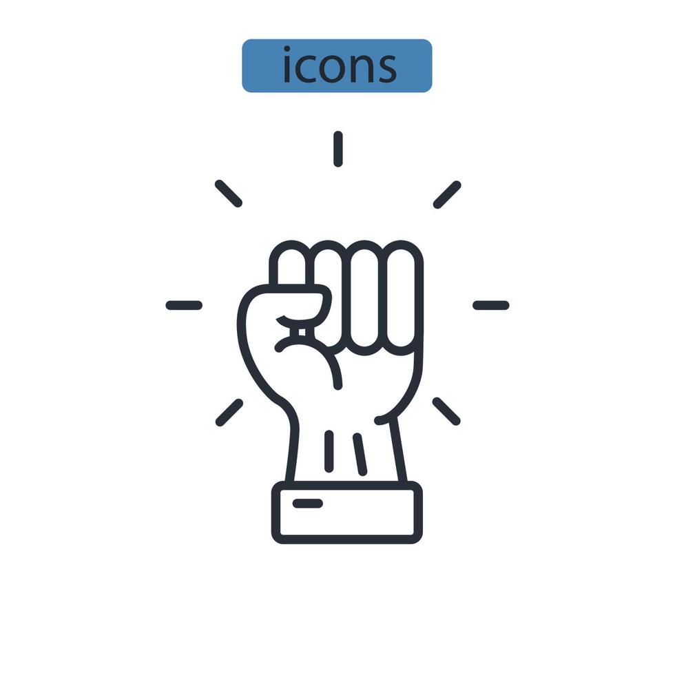 alimenterà iconons simbolo elementi vettoriali per il web infografica