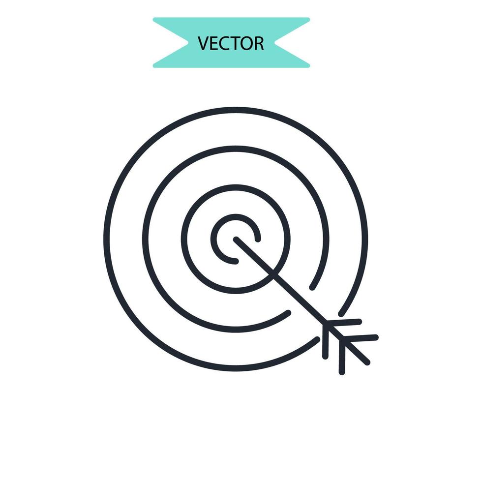 icone di realizzazione simbolo elementi vettoriali per il web infografica