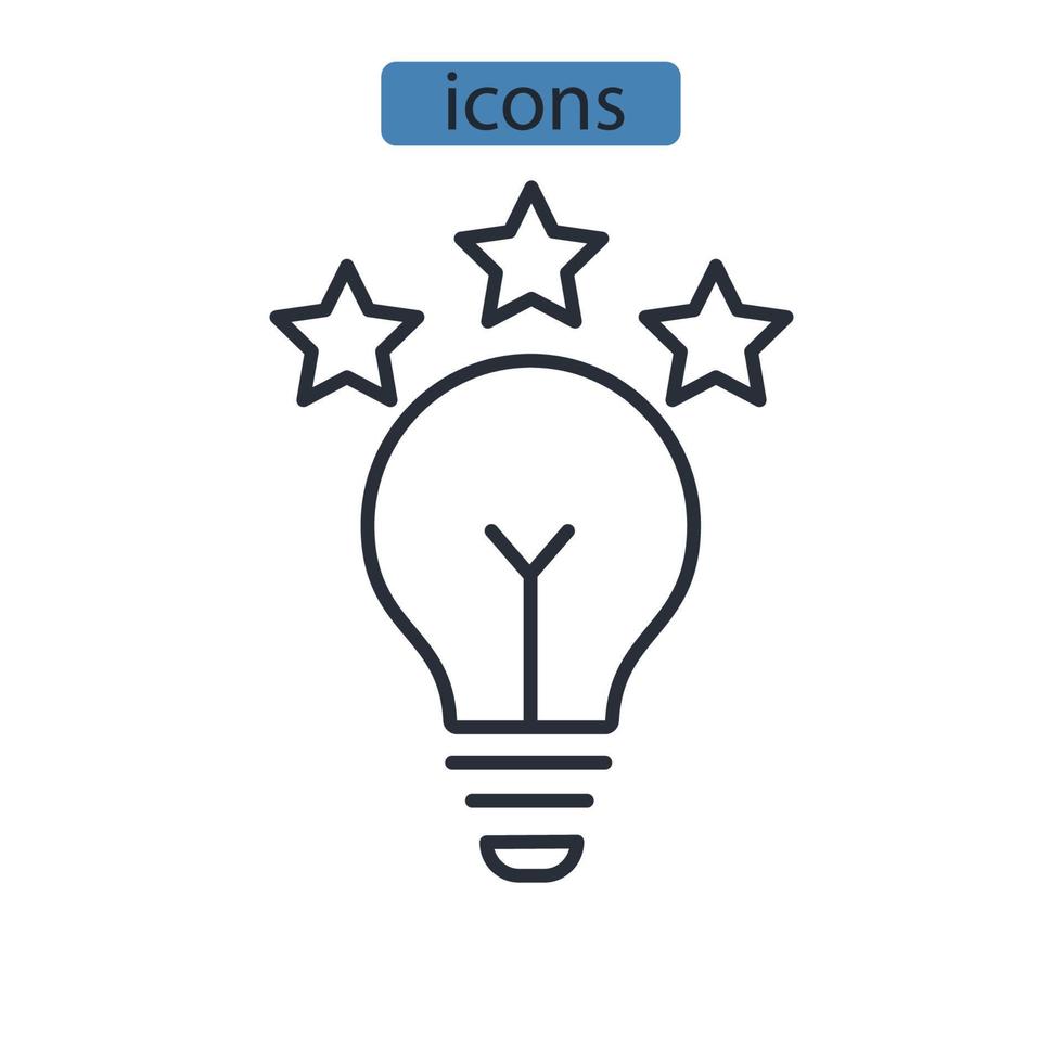 icone di innovazione simbolo elementi vettoriali per il web infografica