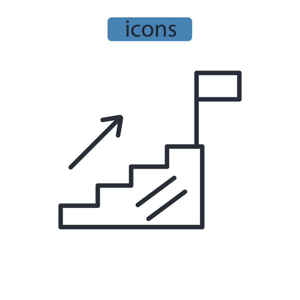 potenza icone simbolo elementi vettoriali per il web infografica