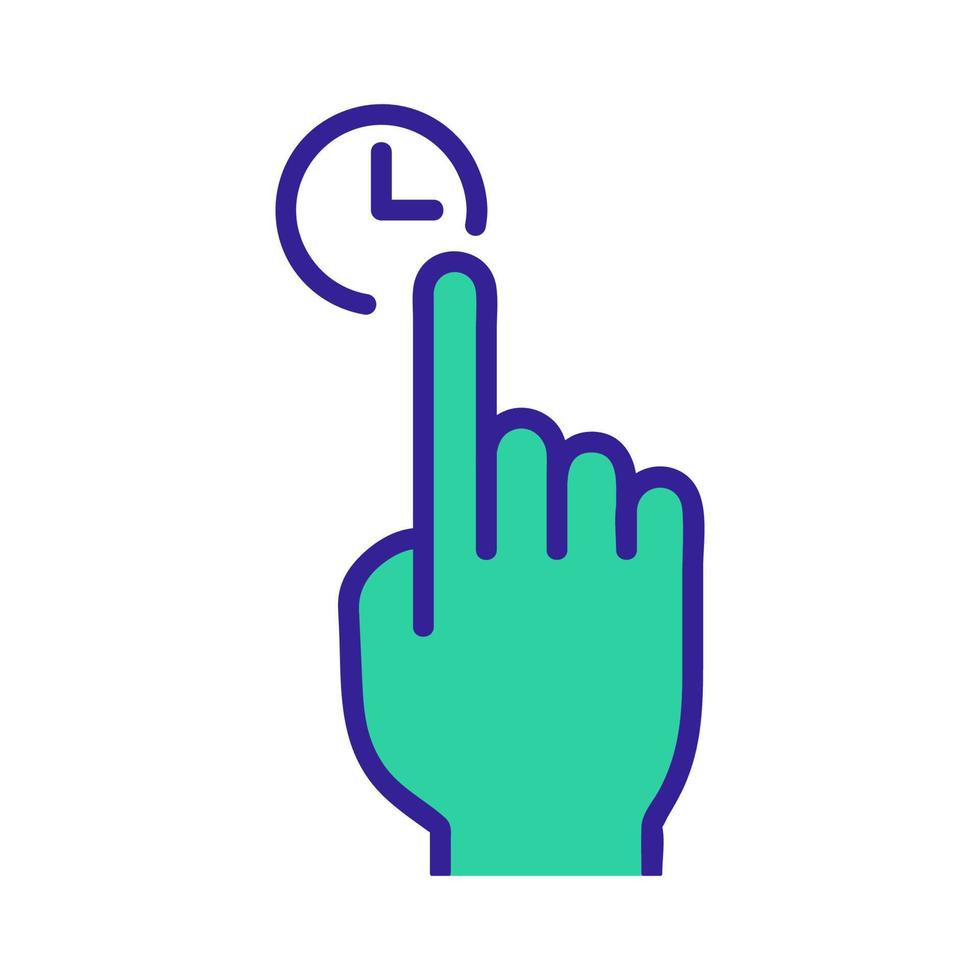 controllo sul vettore icona touchscreen. illustrazione del simbolo del contorno isolato