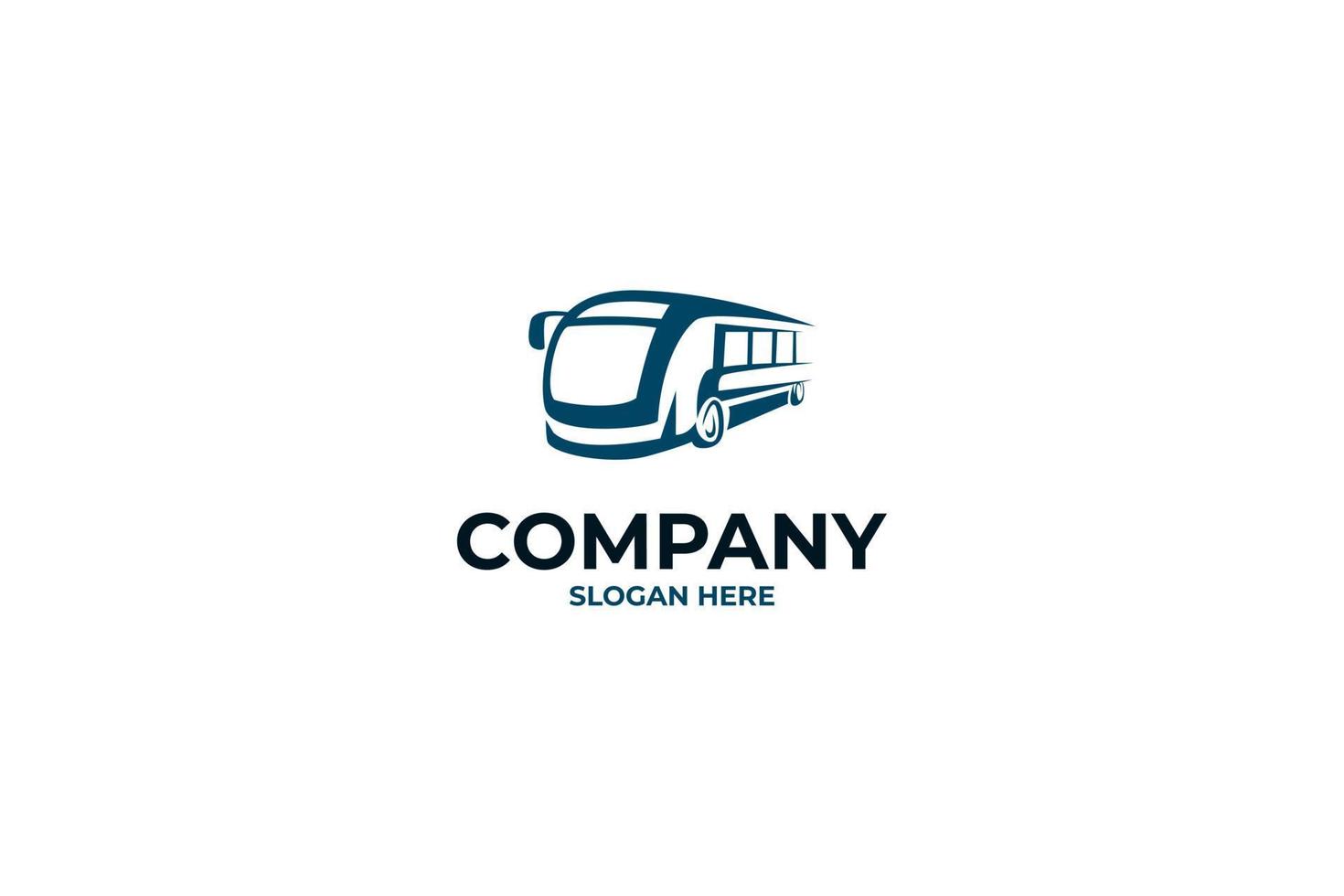 idea di illustrazione di design vettoriale bus logo viaggio piatto