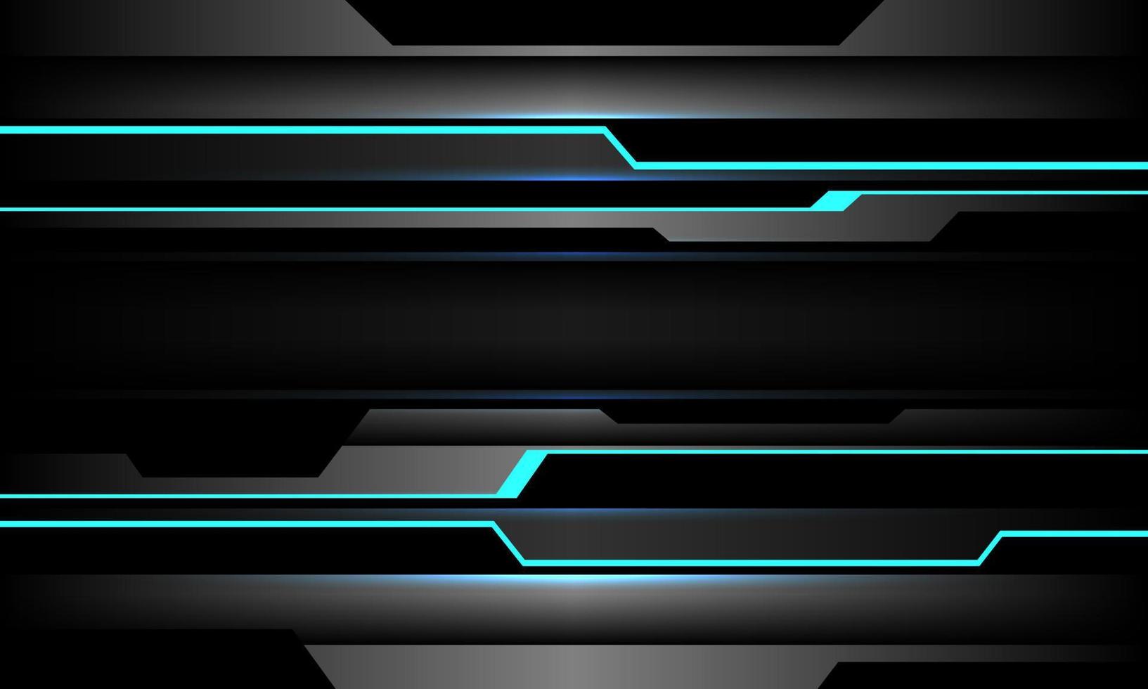astratto grigio metallizzato nero blu luce cyber tecnologia futuristica disegno geometrico moderno vettore di sfondo