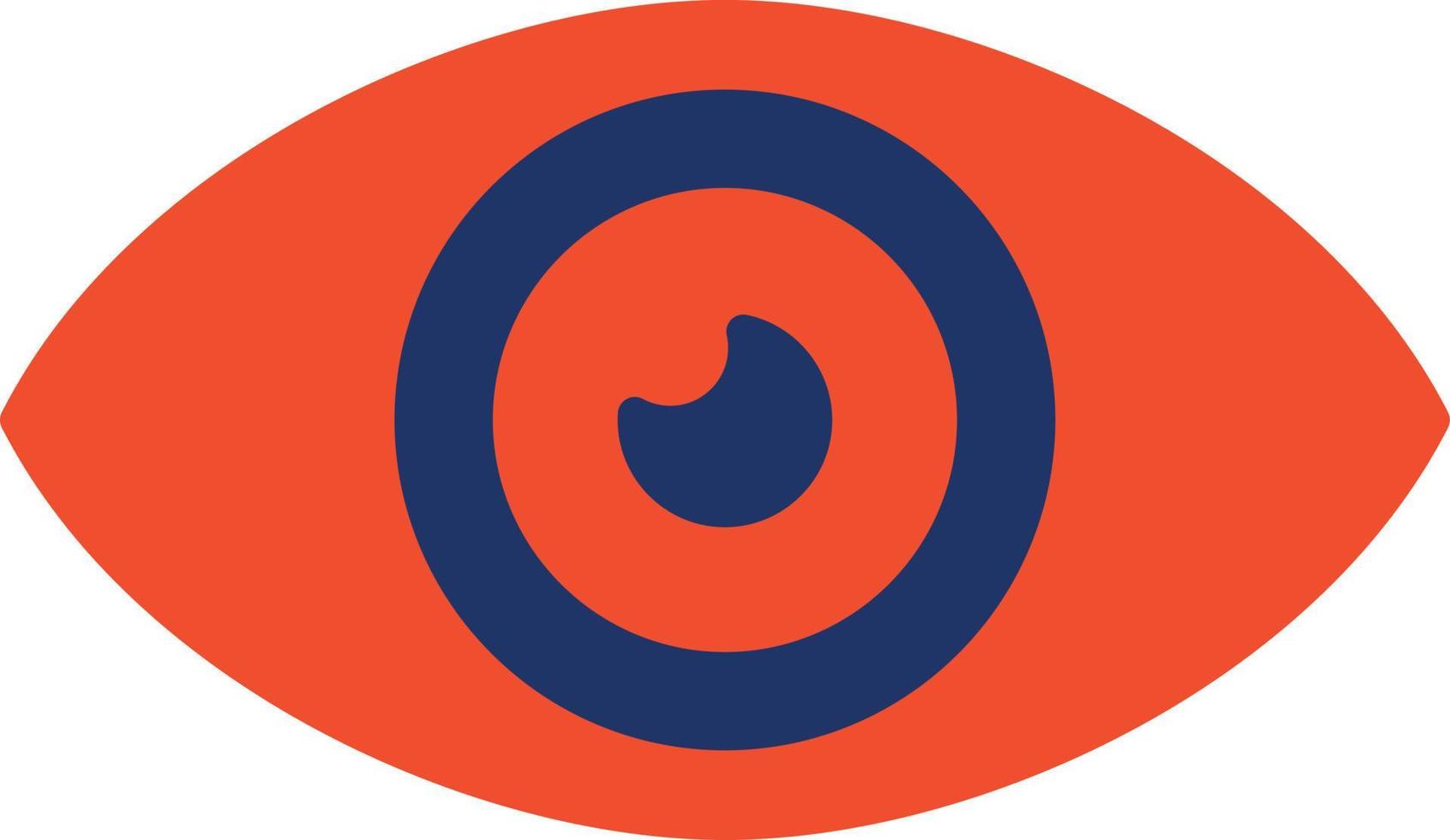 icona del colore della donazione degli occhi vettore