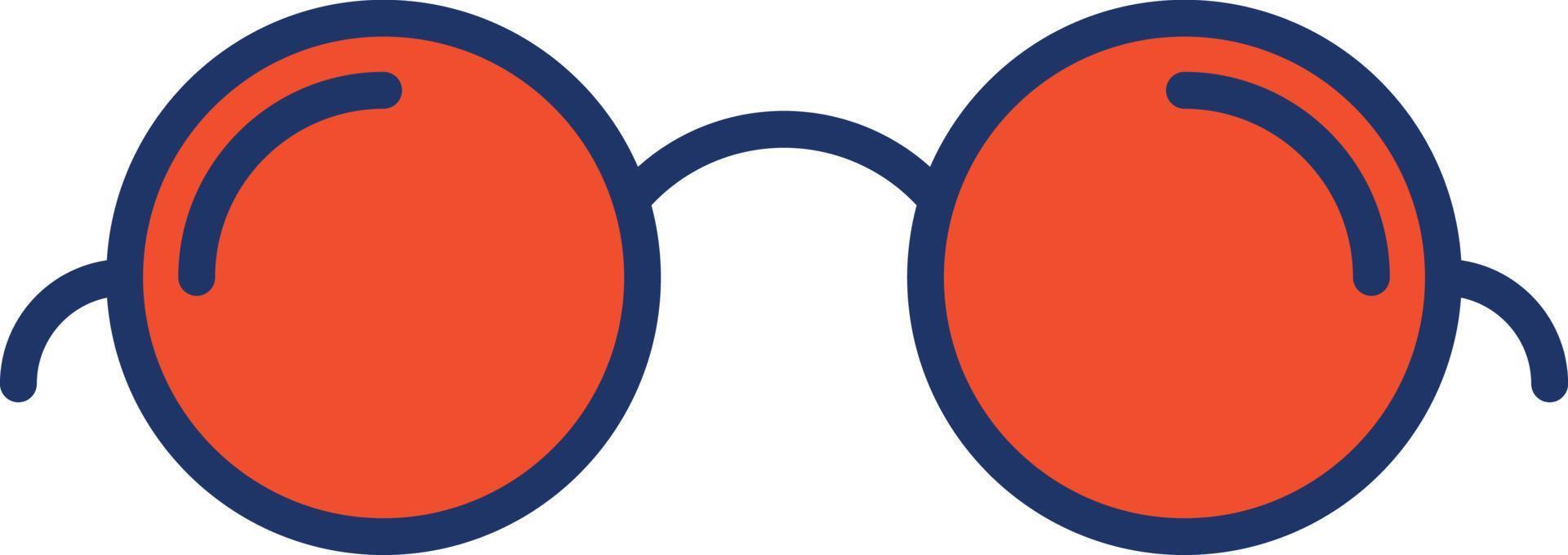 icona del colore degli occhiali vettore