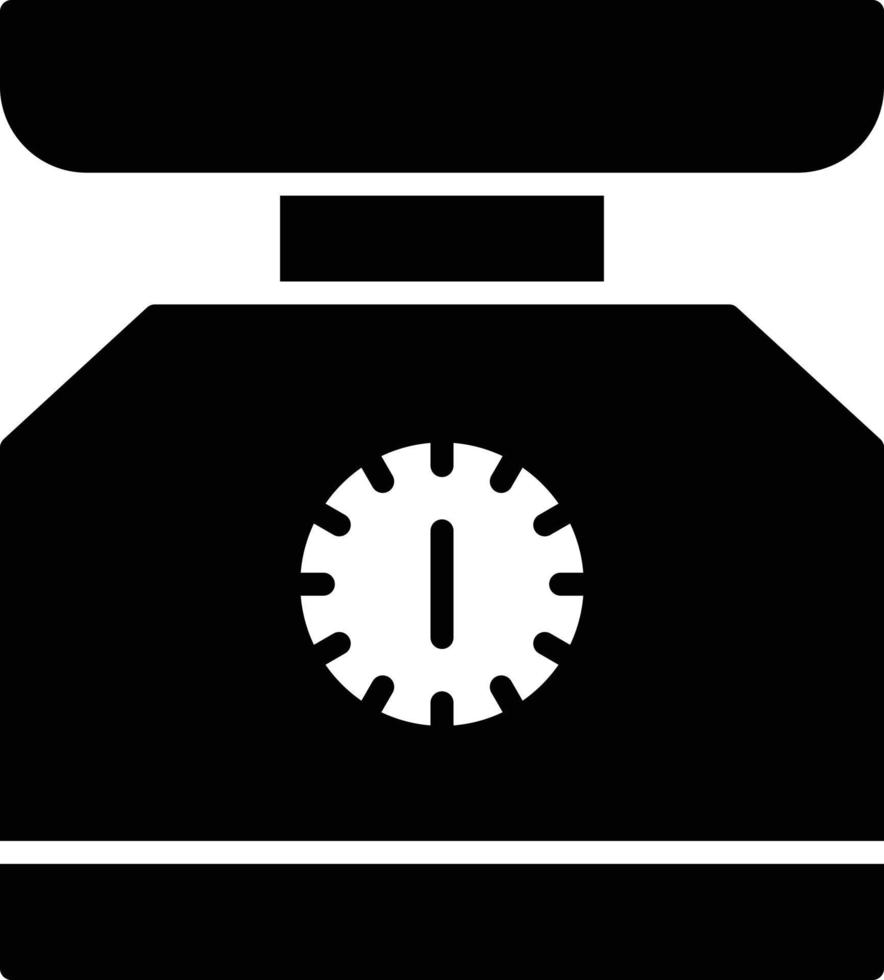 icona del glifo con bilancia vettore
