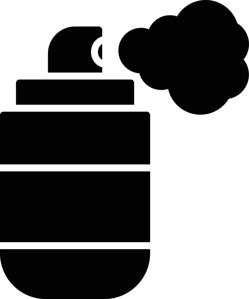 icona del glifo con bomboletta spray vettore