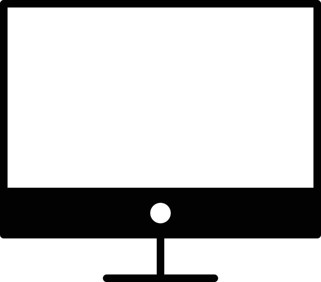 monitor icona glifo vettore