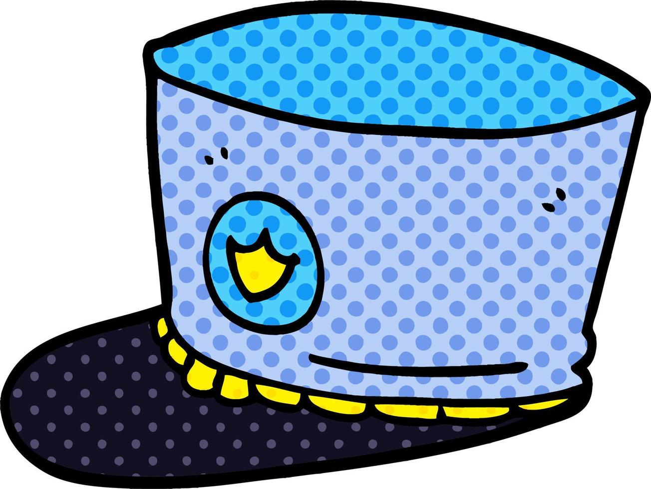 cappello a fascia di doodle dei cartoni animati vettore