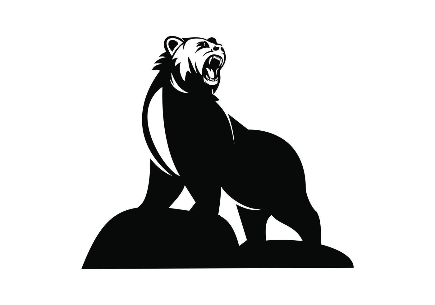 illustrazione del design dell'orso vettore