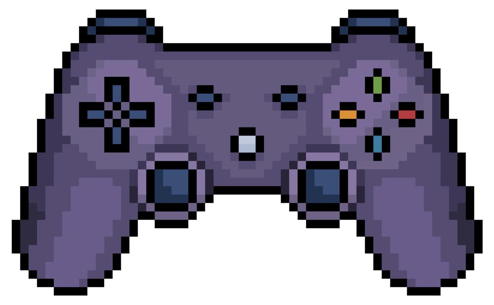pixel art videogioco joystick icona vettore per gioco a 8 bit su sfondo bianco