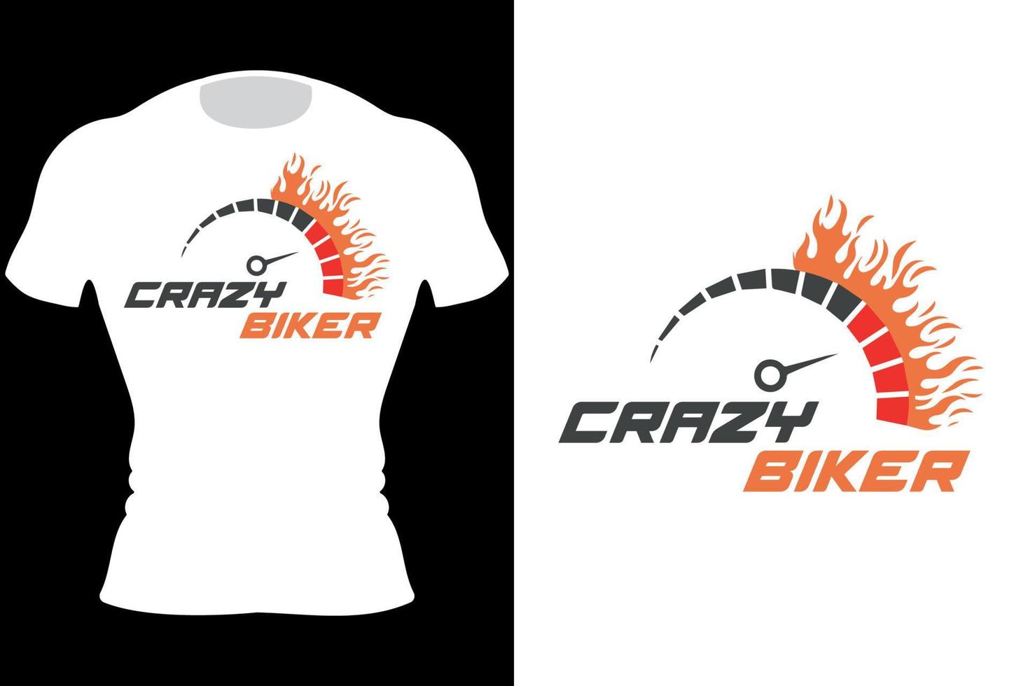 custom motors.crazy biker.crazy squad biker.ride to live live to ride.motorcycle t-shirt design vettore