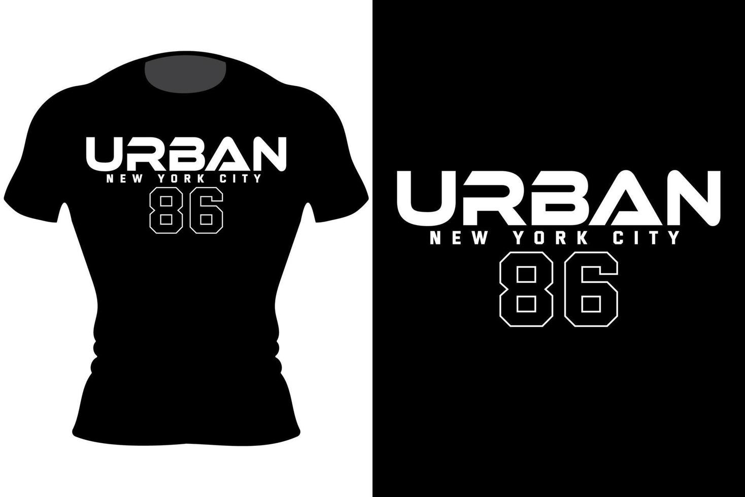 città urbana di New York. continua a lavorare, non smettere mai di progettare una t-shirt tipografica vettore