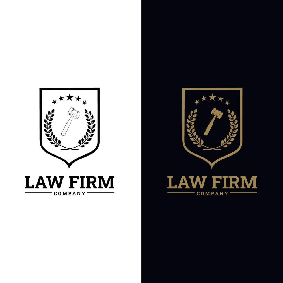 modello di progettazione del logo di legge di giustizia. logo avvocato, logo semplice, logo per affari vettore