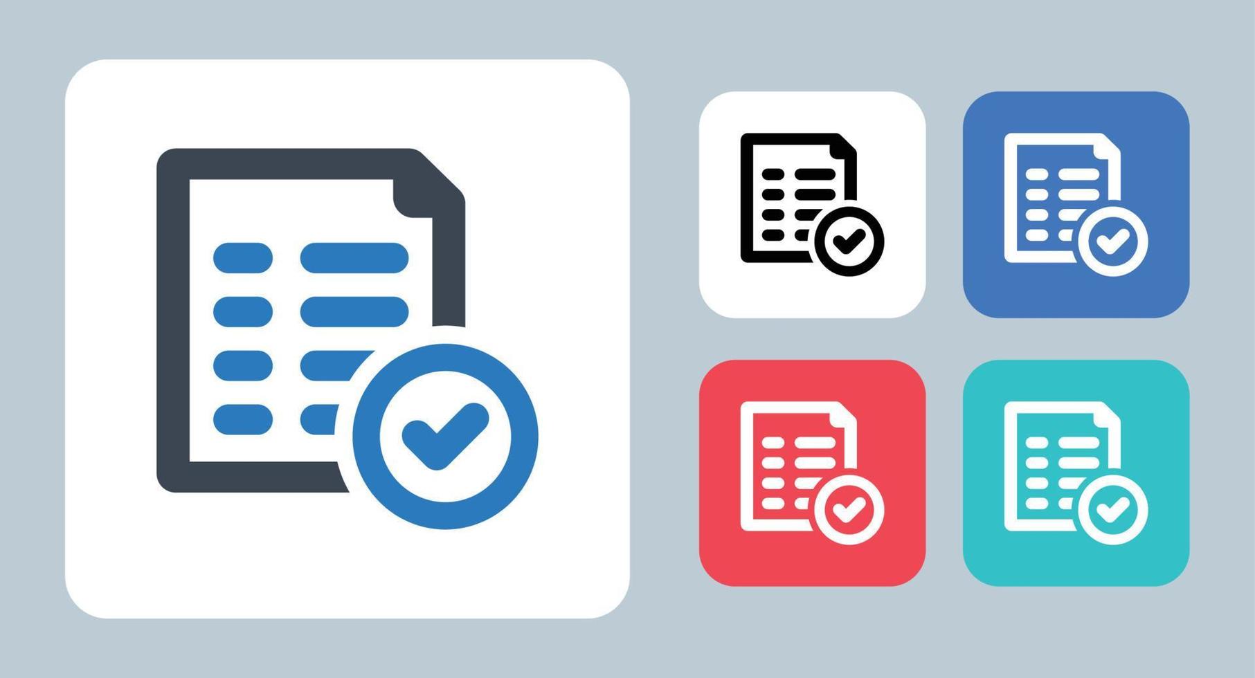 icona dell'elenco di consegna - illustrazione vettoriale. consegna, elenco, controllo, lista di controllo, logistica, shopping, documento, file, approvazione, fatto, successo, linea, contorno, piatto, icone. vettore