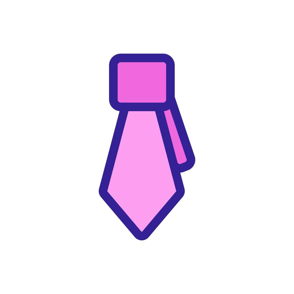 uomini cravatta icona vettore. illustrazione del simbolo del contorno isolato vettore