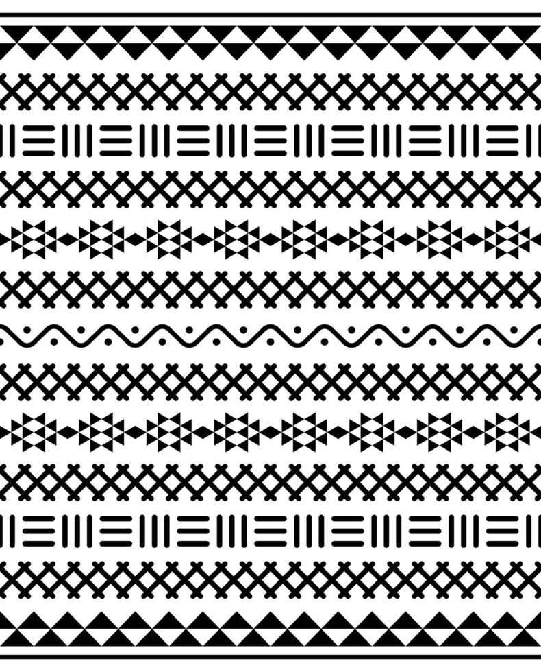 modello tribale etnico e azteco senza cuciture. sfondo per tessuto, carta da parati, modello di carta, carta da imballaggio, moquette, tessuto, copertina. modello in stile etnico vettore