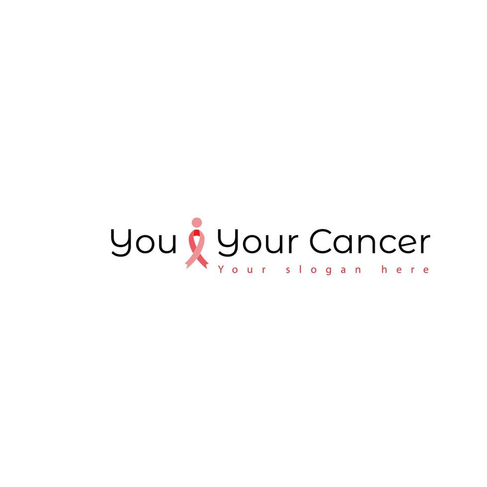 illustrazione grafica vettoriale del logo del cancro supporto, campagna, aiuto