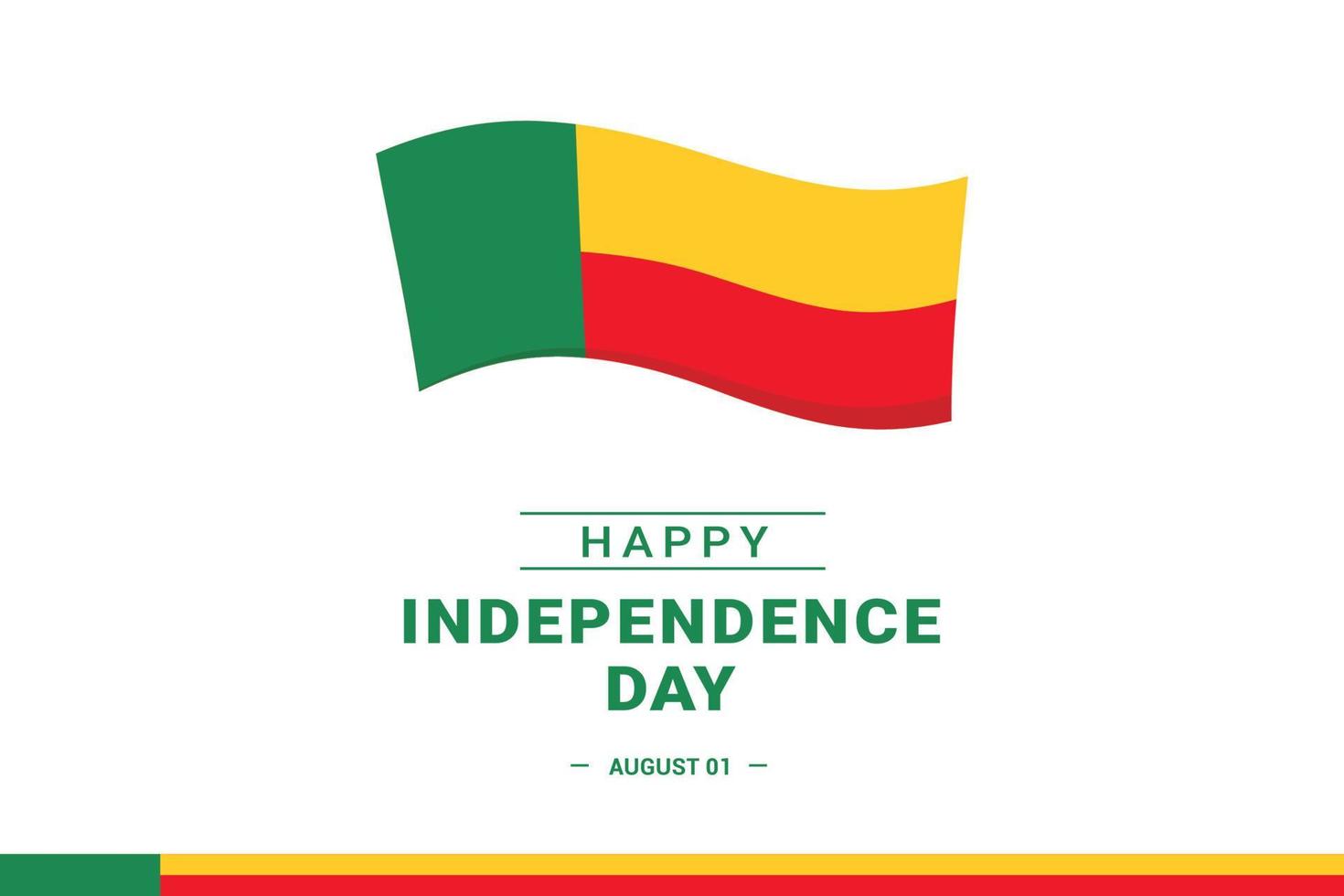 Benin giorno dell'indipendenza vettore