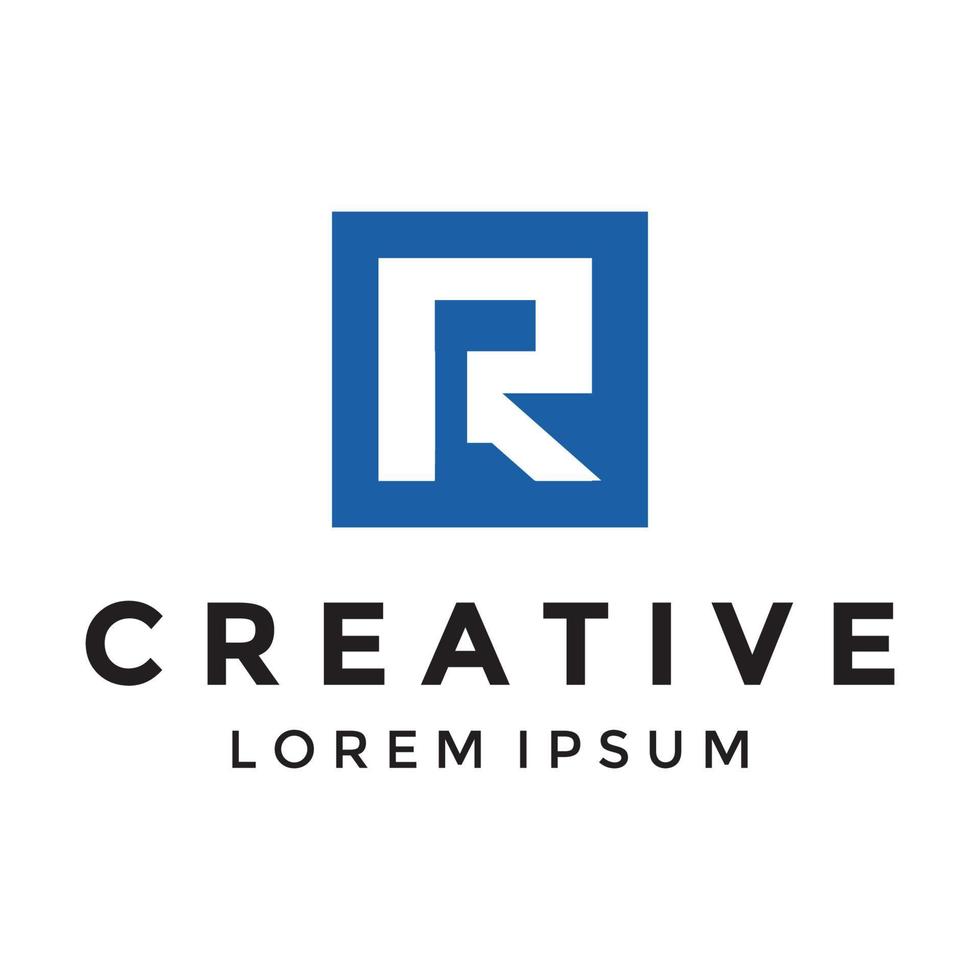 r logo creativo vettore