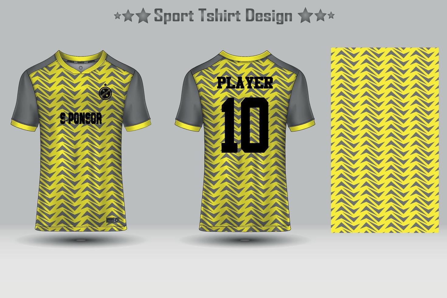 maglia da calcio astratta modello geometrico mockup modello sport t-shirt design vettore