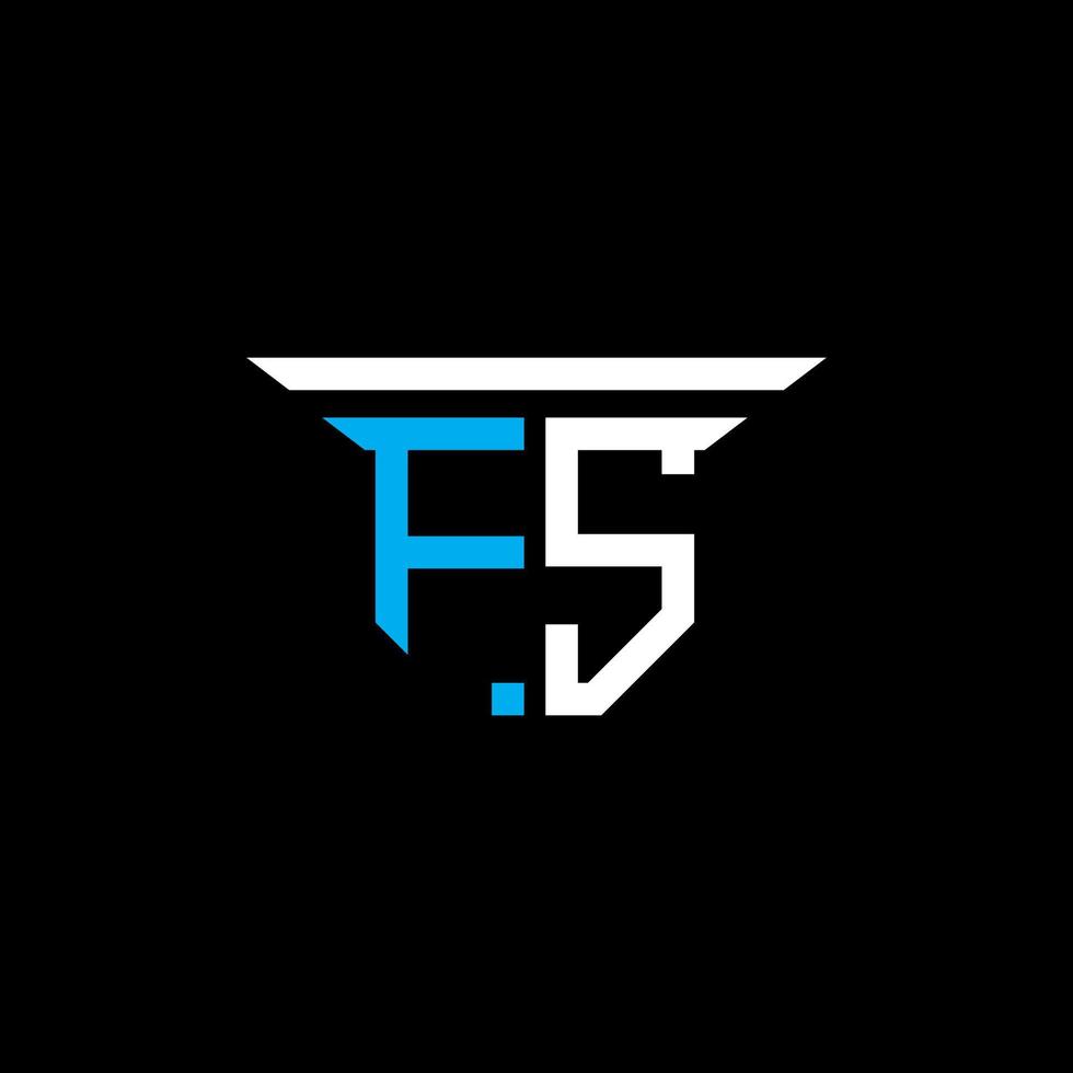 fs lettera logo design creativo con grafica vettoriale