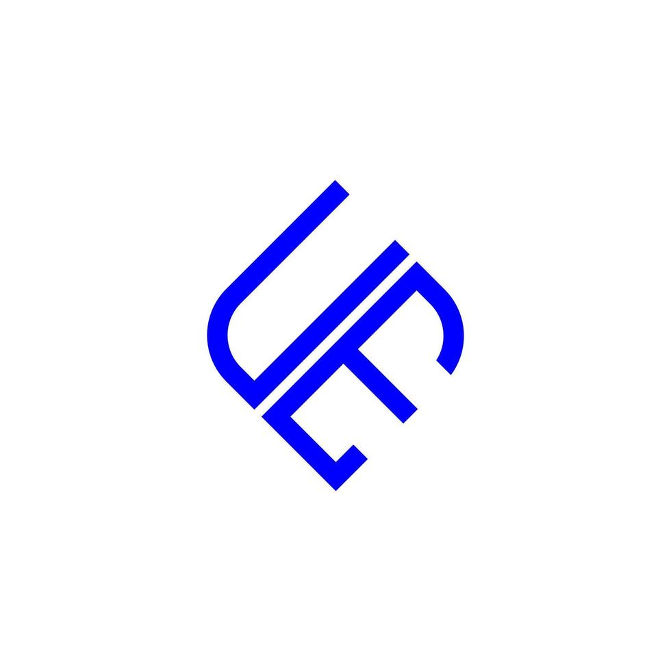 ue lettera logo design creativo con grafica vettoriale