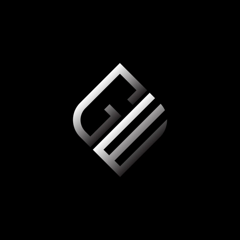 gw lettera logo design creativo con grafica vettoriale