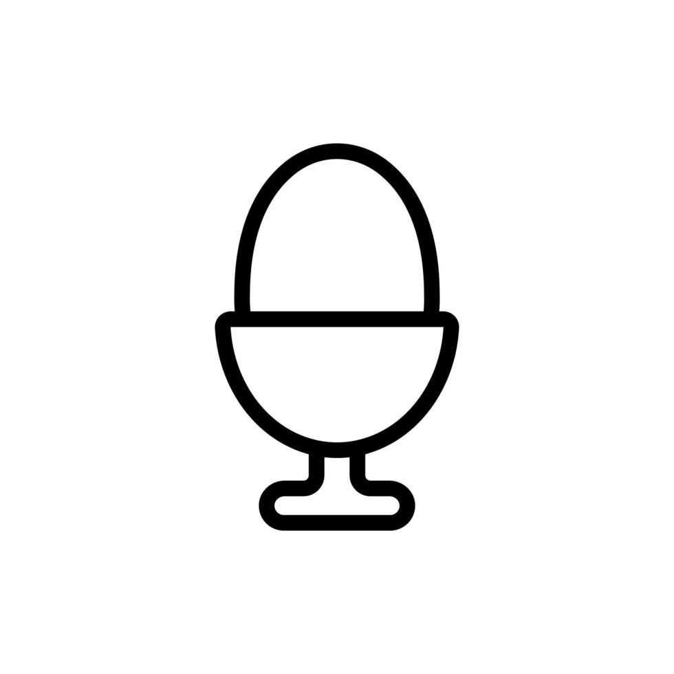 vettore icona uovo. illustrazione del simbolo del contorno isolato