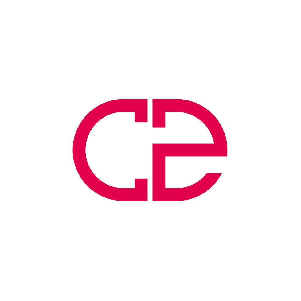cz lettera logo design creativo con grafica vettoriale