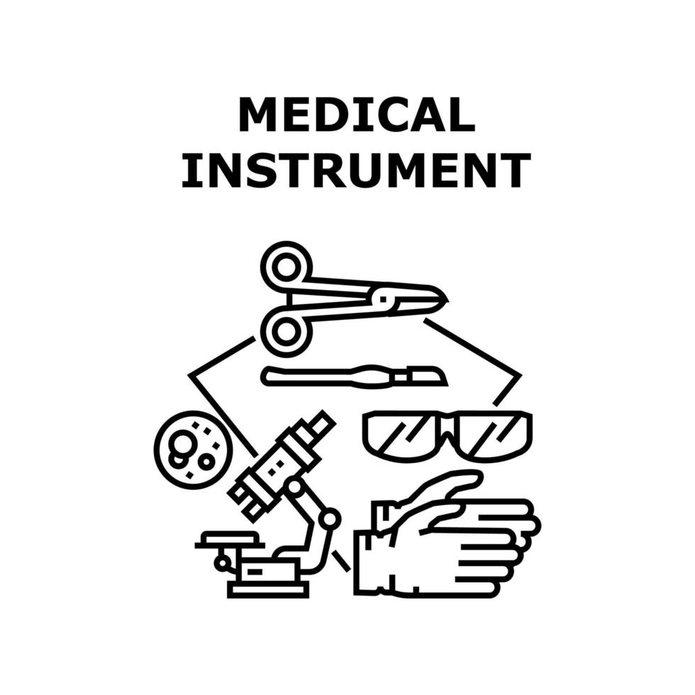 illustrazione vettoriale dell'icona dello strumento medico
