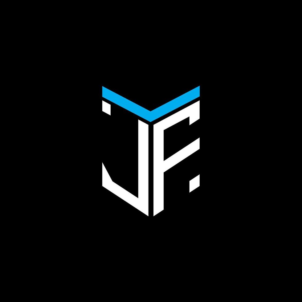 jf lettera logo design creativo con grafica vettoriale