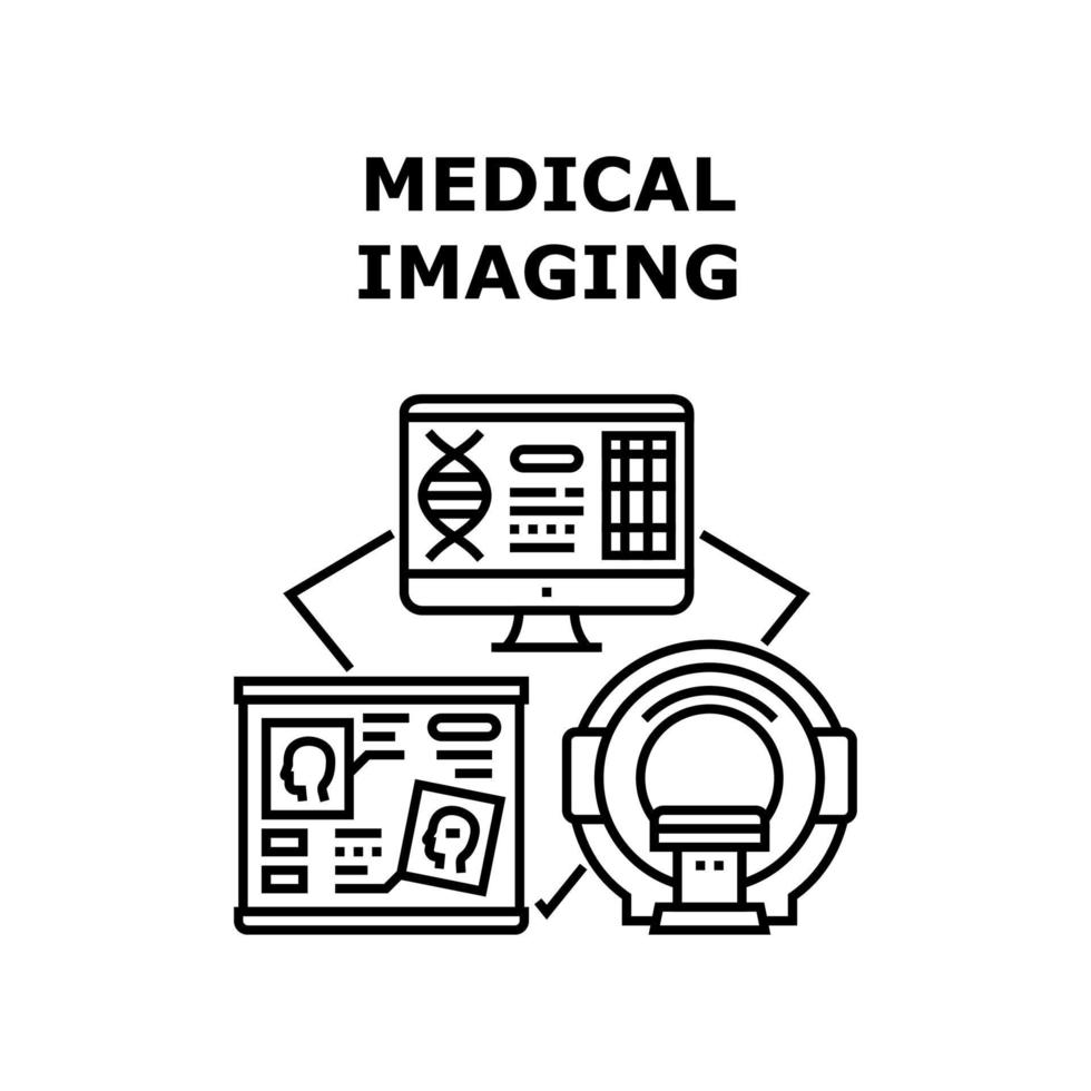 illustrazione vettoriale dell'icona di imaging medico