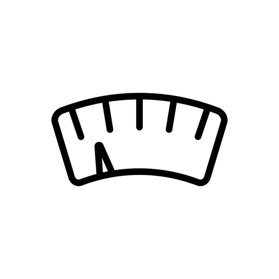 vettore icona indicatore di scala. illustrazione del simbolo del contorno isolato
