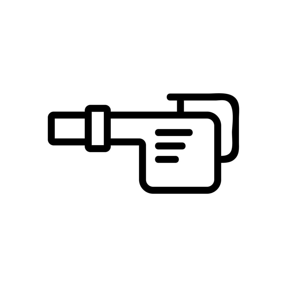 illustrazione del profilo vettoriale dell'icona del ventilatore a gas portatile