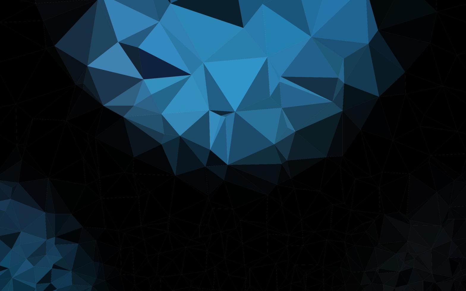 modello di triangolo sfocato vettoriale blu scuro.
