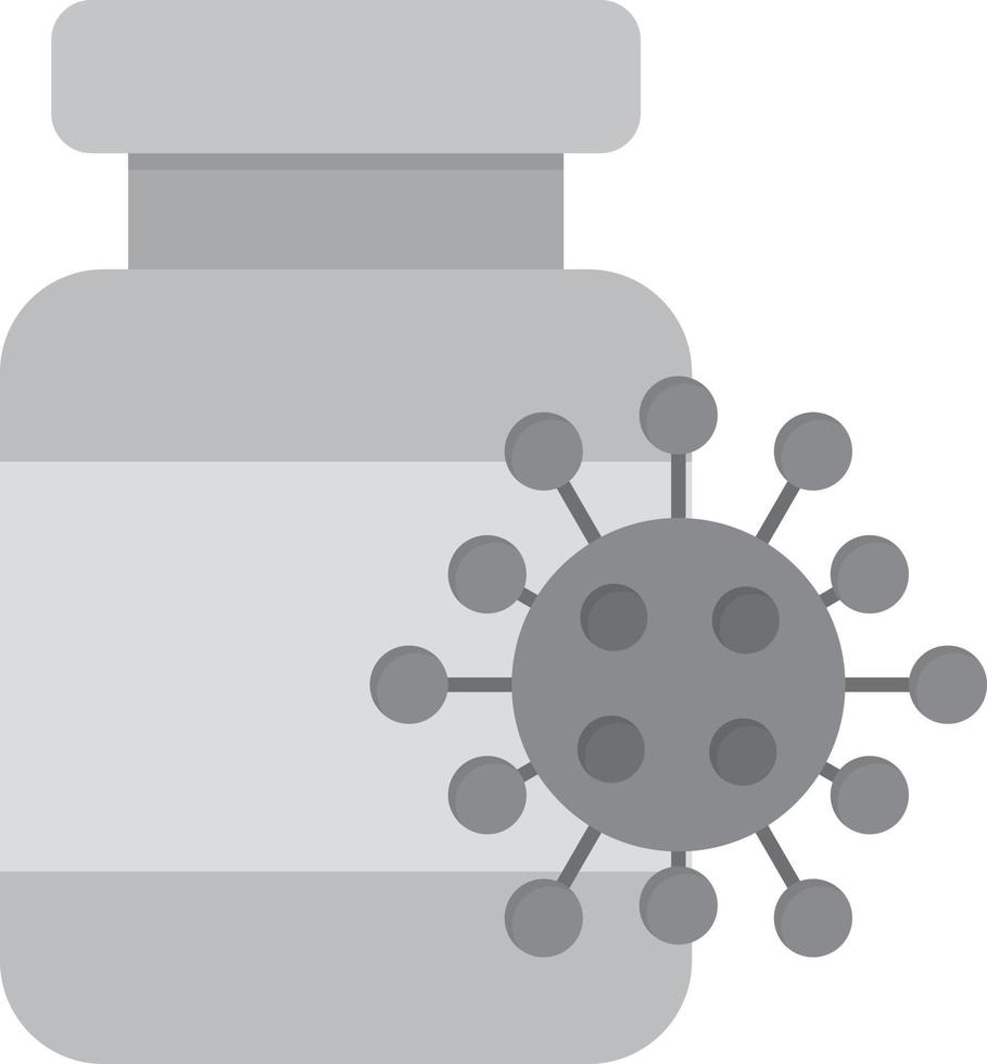 scala di grigi piatta del vaccino vettore