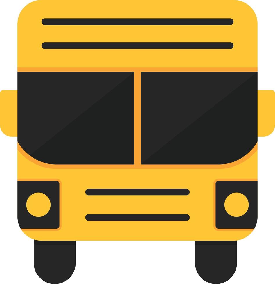 scala di grigi piatta dello scuolabus vettore