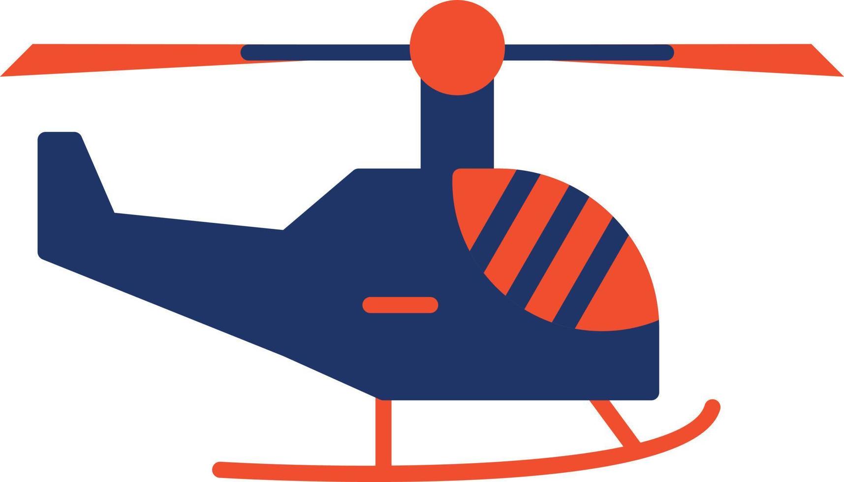 icona del colore dell'elicottero vettore