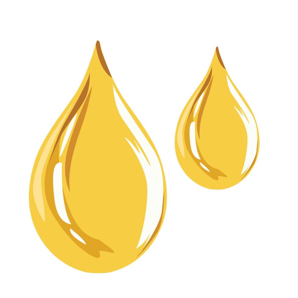 disegno vettoriale dell'illustrazione della goccia di liquido dell'olio