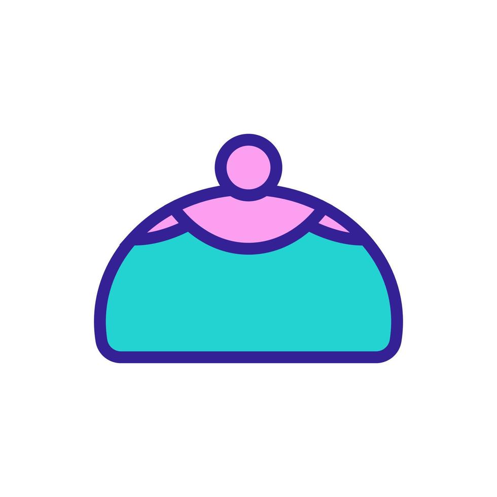 vettore icona torta. illustrazione del simbolo del contorno isolato