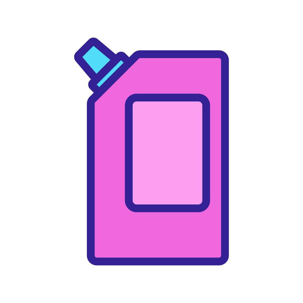 ketchup nell'illustrazione del profilo di vettore dell'icona del pacchetto