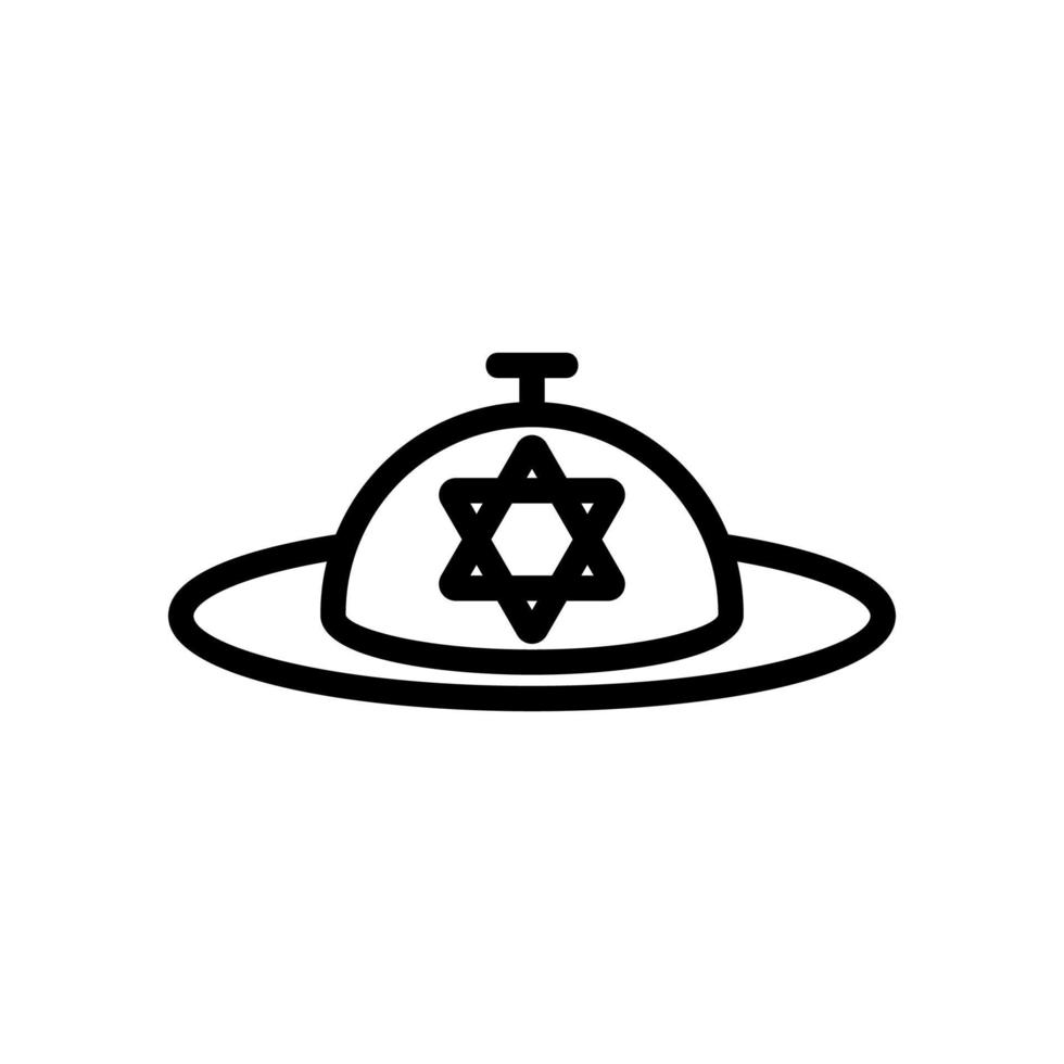 vettore icona israele. illustrazione del simbolo del contorno isolato