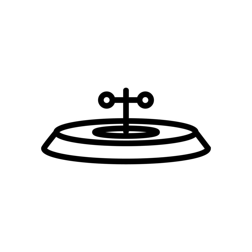 vettore icona casinò roulette. illustrazione del simbolo del contorno isolato