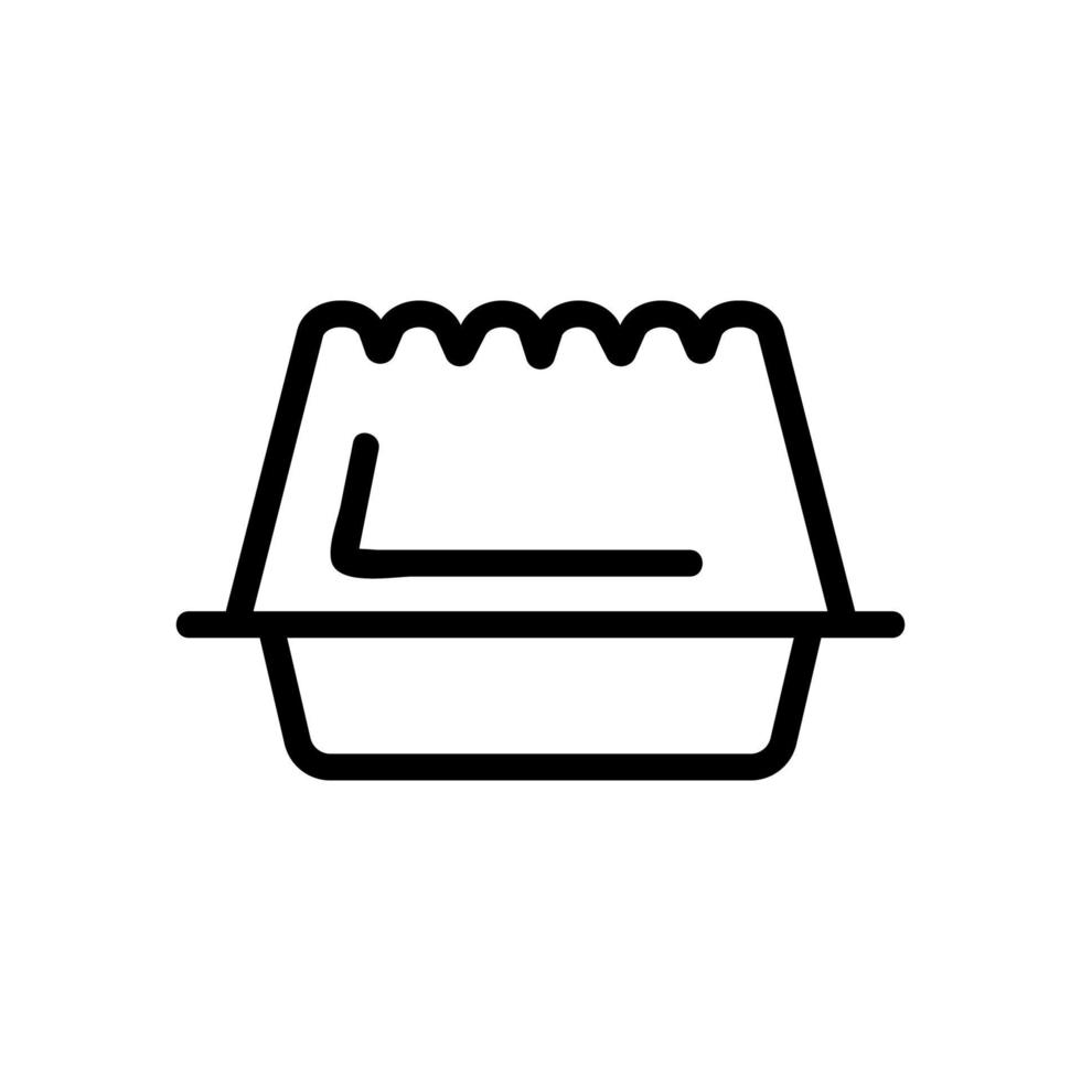 icona vettore gelatina. illustrazione del simbolo del contorno isolato