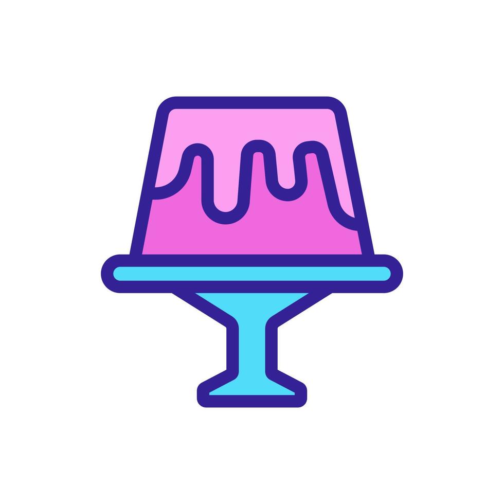 icona vettore gelatina. illustrazione del simbolo del contorno isolato