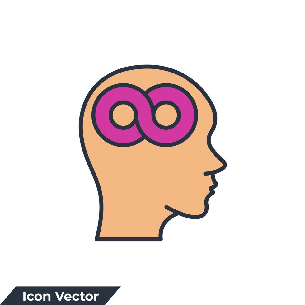 filosofia icona logo illustrazione vettoriale. modello di simbolo di metafisica per la raccolta di grafica e web design vettore