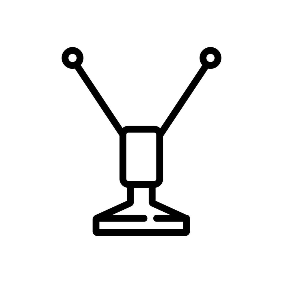 antenne dell'amplificatore progettate specificamente per l'illustrazione del profilo vettoriale delle icone della televisione digitale