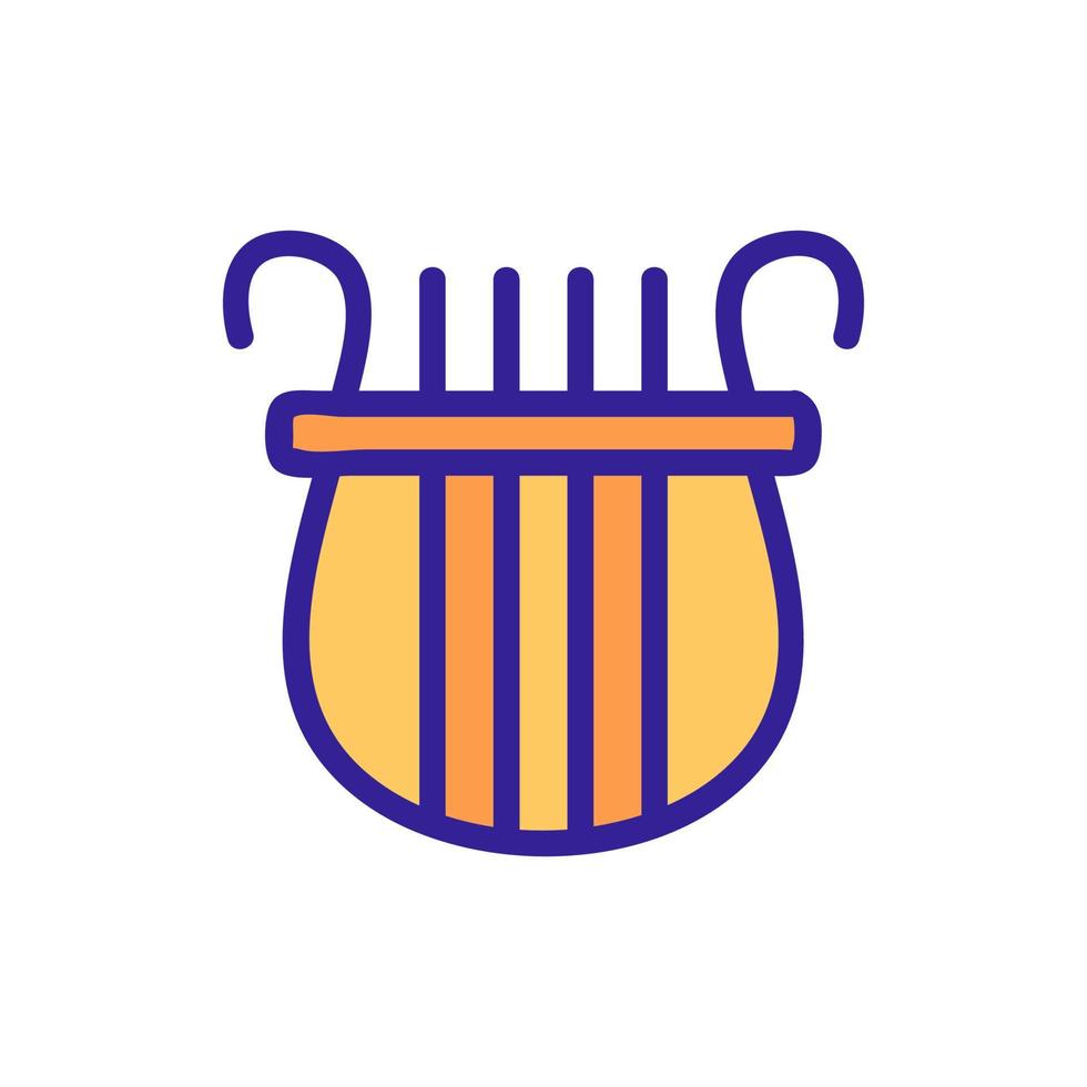 vettore icona arpa. illustrazione del simbolo del contorno isolato